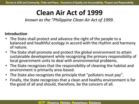 clean air act philippines summary
